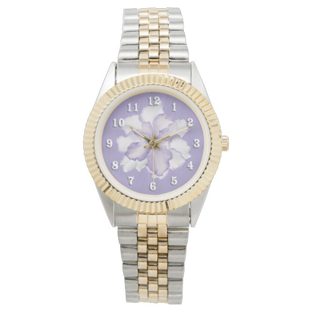 Reloj De Pulsera Hermosa orquídea de lavanda (Anverso)