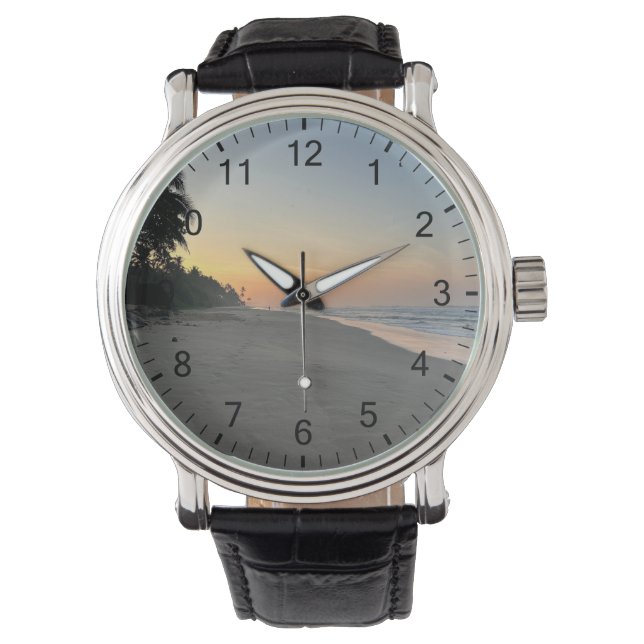 Reloj De Pulsera Hermosa playa Romántica Charismas Valent Gift (Anverso)