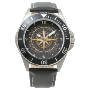 Reloj De Pulsera Hermosa y única brújula dorada ~
