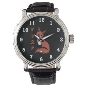 Reloj De Pulsera Hermosa zorra roja