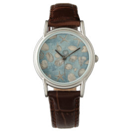 Reloj De Pulsera Hermosas Agujas Vintage En Azul