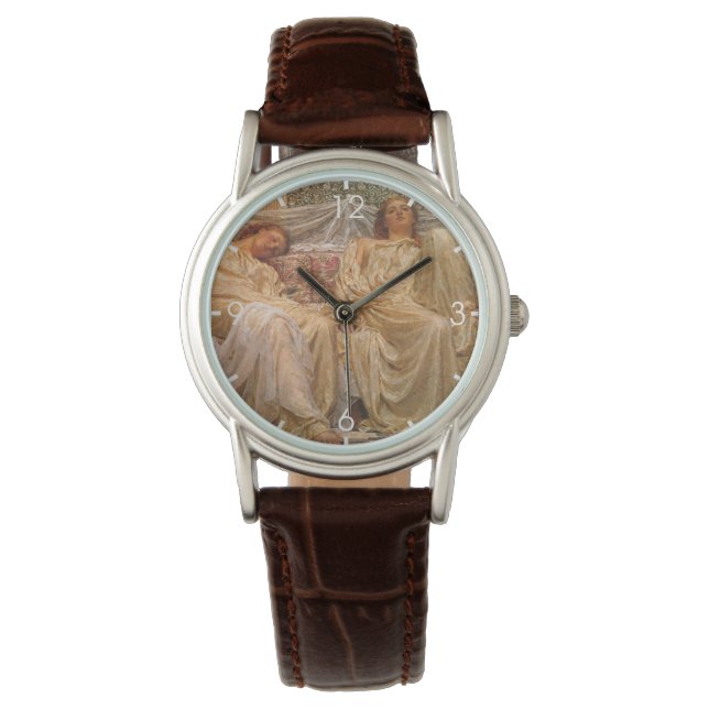 Reloj De Pulsera Hermosas mujeres somnolientas (Dreamers) (Arte Vin (Anverso)