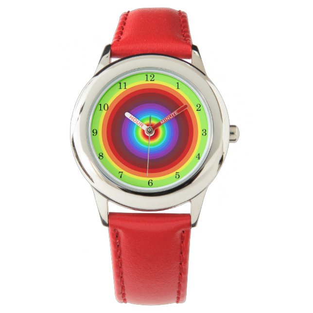 Reloj De Pulsera Hermoso arcoiris (Anverso)