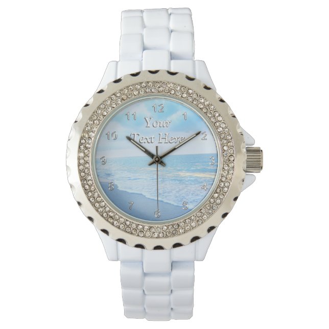 Reloj De Pulsera Hermoso Beach Watch para mujeres PERSONALIZADAS (Anverso)