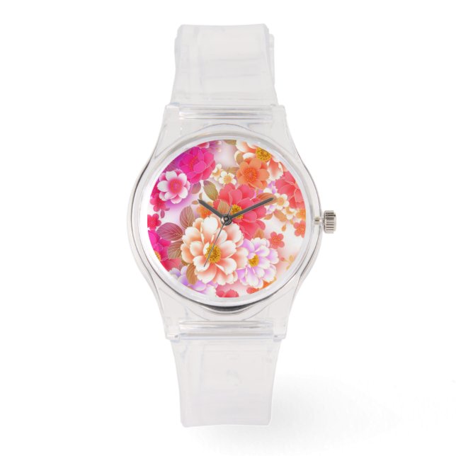Reloj De Pulsera Hermoso Bouquet (Anverso)