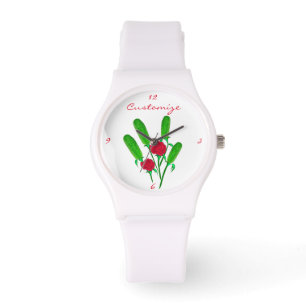 Reloj De Pulsera Hermoso Bouquet de pastas con Rosas Thunder_Cove