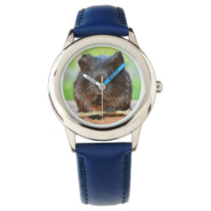 Reloj De Pulsera Hermoso cerdo guineano de oro personalizado