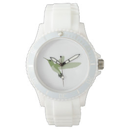 Reloj De Pulsera Hermoso Colibrí Verde