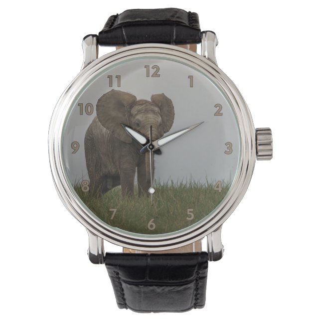 Reloj De Pulsera Hermoso elefante de Bush africano (Anverso)