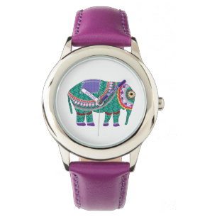 Reloj De Pulsera Hermoso elefante ornato