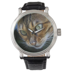 Reloj De Pulsera Hermoso gato bengalí