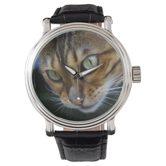 Reloj De Pulsera Hermoso gato bengalí (Anverso)