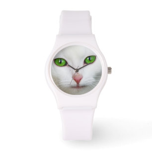 Reloj De Pulsera Hermoso gato blanco gatito amante de los animales