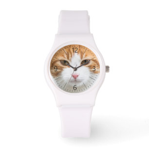Reloj De Pulsera Hermoso gato rojo