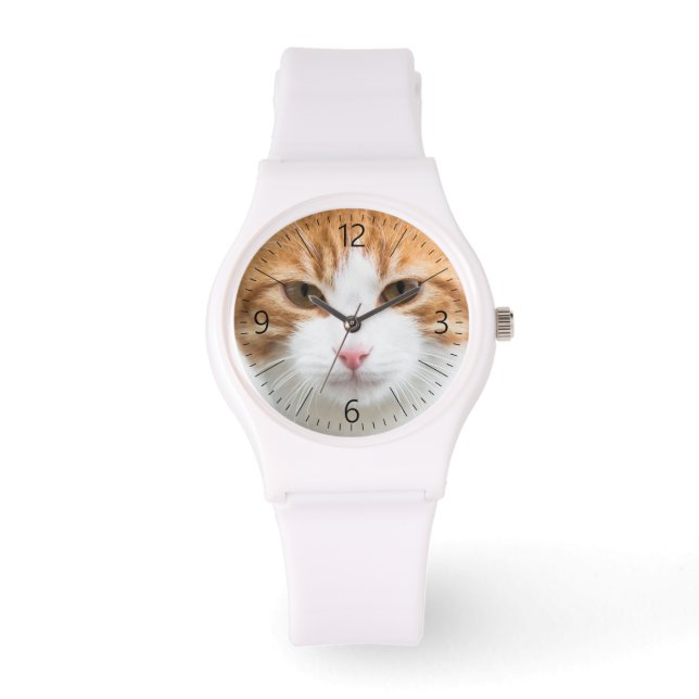 Reloj De Pulsera Hermoso gato rojo (Anverso)
