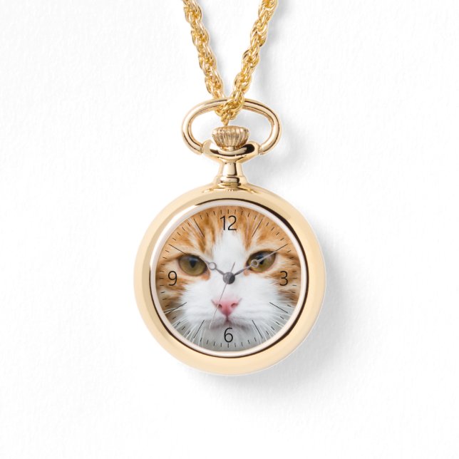 Reloj De Pulsera Hermoso gato rojo (Anverso)