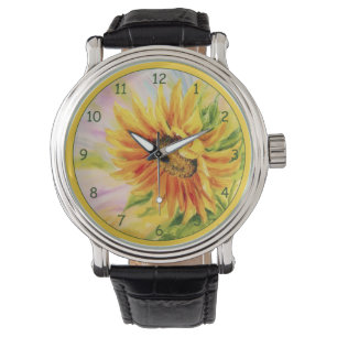 Reloj De Pulsera Hermoso girasol amarillo