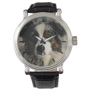 Reloj De Pulsera Hermoso Pastor Australiano Personalizado