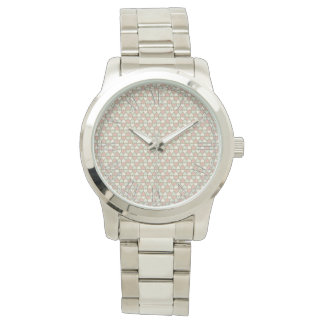 Reloj De Pulsera Hermoso patrón de corazón de color pastel delgado