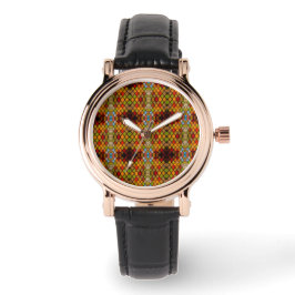 Reloj De Pulsera Hermoso patrón de ventana de vidrio emplomado