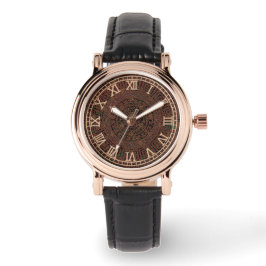 Reloj De Pulsera Hermoso patrón marrón lujoso