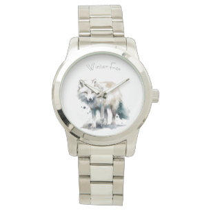 Reloj De Pulsera Hermoso personalizable de zorro polar