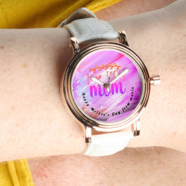 Reloj De Pulsera Hermoso Resumen Elegante Rosa Gold Watch