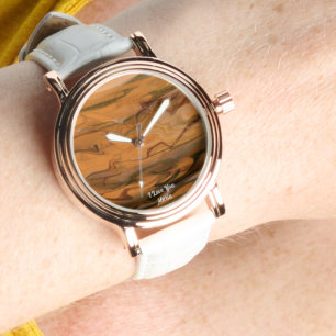 Reloj De Pulsera Hermoso Resumen Elegante Rosa Gold Watch