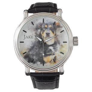 Reloj De Pulsera Hermoso Rottweiler Personalizado