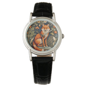 Reloj De Pulsera Hermoso Sitting Red Fox William Morris Inspirado