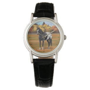 Reloj De Pulsera Hermoso Stallion de Caballo de Barrio Appaloosa Ne