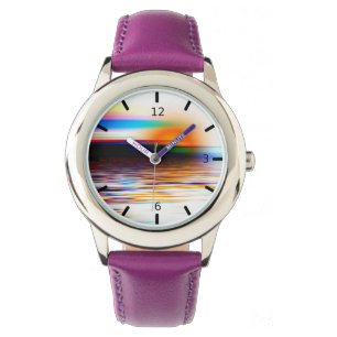 Reloj De Pulsera Hermoso Sunset Art Watch