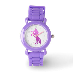 Reloj De Pulsera Hermoso unicornio: elige el color de fondo