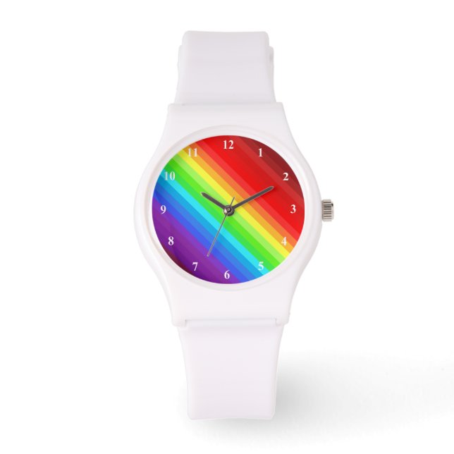 Reloj De Pulsera Hermosos colores arcoiris - (Anverso)