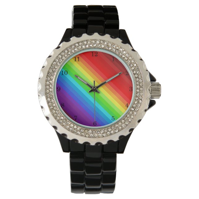 Reloj De Pulsera Hermosos colores arcoiris (Anverso)