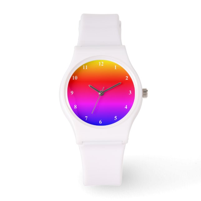 Reloj De Pulsera Hermosos colores arcoiris (Anverso)