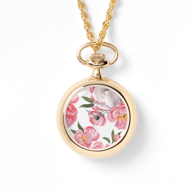 Reloj De Pulsera Hermosos Rosas (Anverso)
