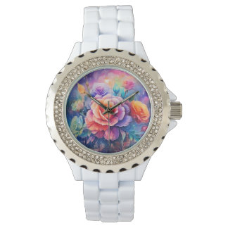 Reloj De Pulsera Hermosos Rosas coloridos