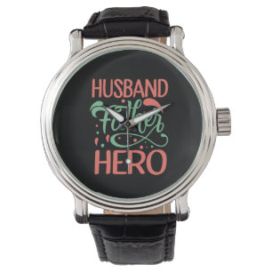 Reloj De Pulsera Héroe del padre del marido del día del padre