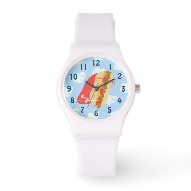 Reloj De Pulsera Héroe volando Sandwich Fun (Anverso)