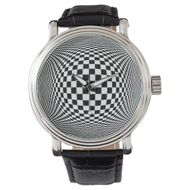 Reloj De Pulsera Herramienta de tiempo de Op Art (Anverso)