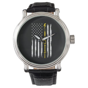 Reloj De Pulsera Herramientas de la bandera estadounidense para los