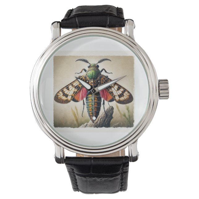 Reloj De Pulsera Hesperotettix Grasshopper 130724IREF111 - Watercol (Anverso)