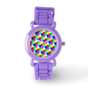 RELOJ DE PULSERA HEXAGONES COLORIDOS