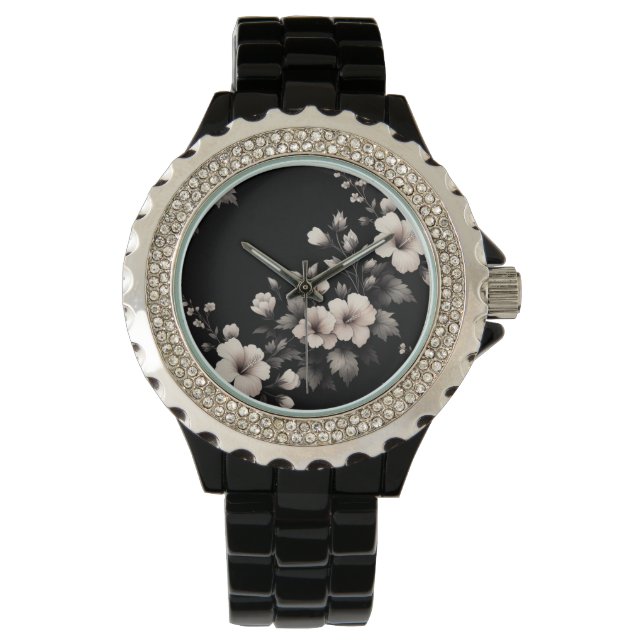 Reloj De Pulsera Hibisco Tímido (Anverso)