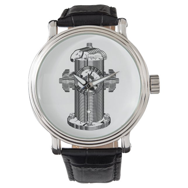 Reloj De Pulsera Hidrante para perros (Anverso)