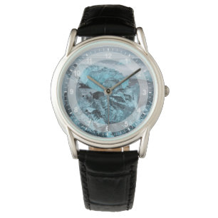 Reloj De Pulsera Hielo azul en el litoral, Islandia