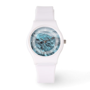 Reloj De Pulsera Hielo azul en la playa, Islandia