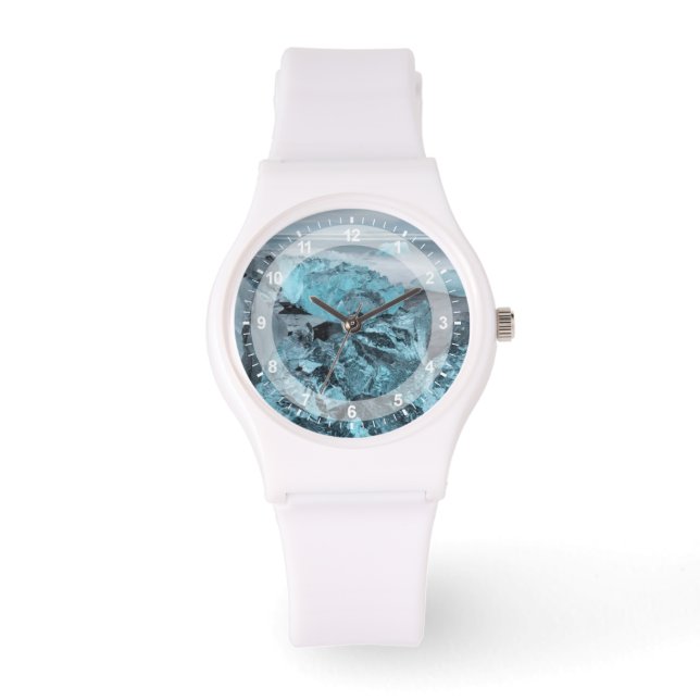 Reloj De Pulsera Hielo azul en la playa, Islandia (Anverso)