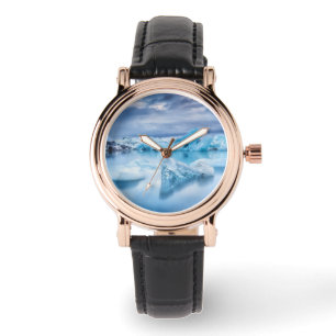 Reloj De Pulsera Hielo y nieve Laguna Jokulsarlon, Islandia